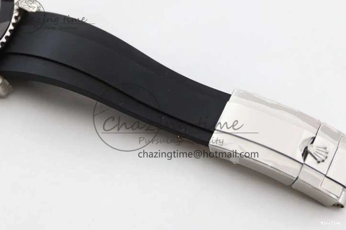 MiroTime 0328 Yacht-Master 42mm 226659 TWA 1:1 Best Edition 3D Black Ceramic Bezel on Oysterflex Strap VR Stretchable 2085